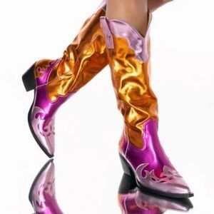 Brand new NWT azalea wang spice it up chunky western boot